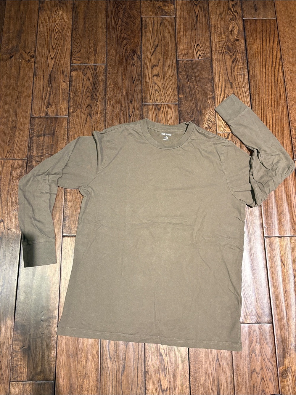 Old Navy Men's Long Sleeve Crewneck Shirt - Olive Green